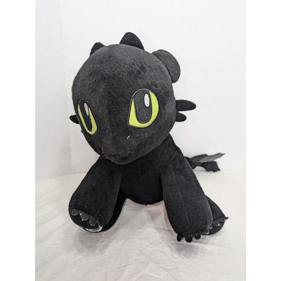 Build A Bear Toothless How to Train Your Dragon Plush Black Tail 2021 DreamWorks - Picture 1 of 12